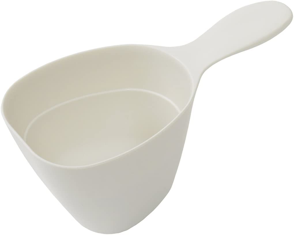 Marna (marna) Ultra Rice Measuring Cup (Easy to scoop to the bottom of rice container / Dishwasher safe / 6.1 fl oz (180 ml)) Rice measuring (With graduations / With handle, easy to scoop) White K694W