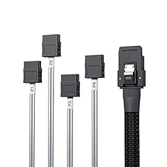 10Gtek® SFF-8087 zu 4xSATA Mini SAS Kabel 0.5-Meter(1.65-ft), 6G Internes Mini SAS 36pin SFF-8087(Host) Male to 4x SATA(Target) 7pin Female Fan-out Cable