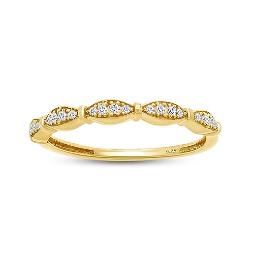 SAVEARTH DIAMONDS 1/10Jbg (Cttw) AbTiCg lH_Ch XJbv Be[WX^C w X^[OVo[18KS[h (0.10 Cttw), , ATiCg