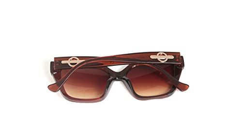 Óculos De Sol Feminino Gatinho Com Proteção Uv 400 Lb-201 Cor: Marrom-Café