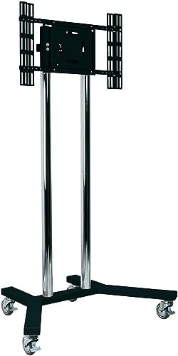 B-Tech Soporte universal grande para pantalla plana (VESA 600 x 400) - Barras de 1,6 m de diámetro de 50 mm