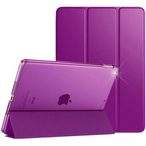 Case For Apple iPad Mini 1 / 2 / 3 Generation Smart Cover - Auto Wake/Sleep - Mini 1st / 2nd / 3rd Model No. A1432 / A1454 / A1455 / A1489 / A1490 / A1491 / A1599 / A1600 / A1601 (Purple)