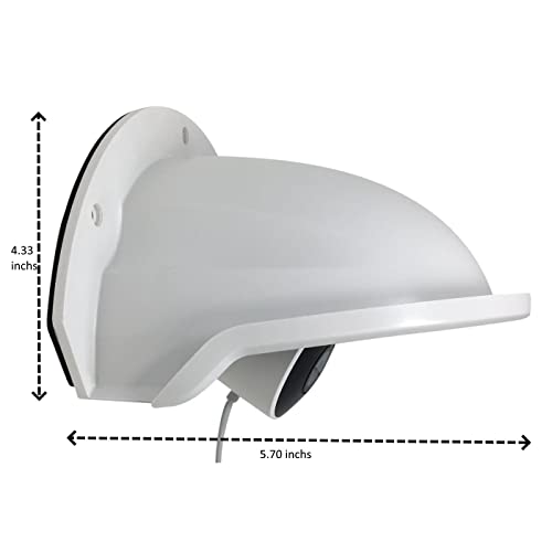 Universal Sun Rain Shade Camera Cover Shield For Outdoor Camera White #TOP6