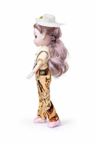 Image of DSR Princess Doll for Girls 30 CM | Musical Fashion Doll with Movable Joints | Cute Dress | Plastic Toy for Kids- (Yellow)