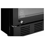 Getränkekühlschrank GSC4280B, Metall/Glas, 280 L, belüftete Kühlung, 210 W, mit Schloss, Schwarz – Bild 4