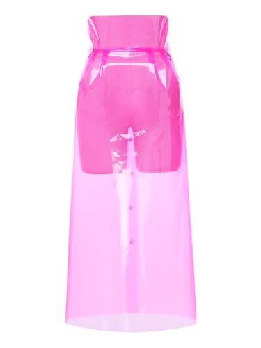 Jupes en plastique transparent boutons pression design slim fit imperméable - 5