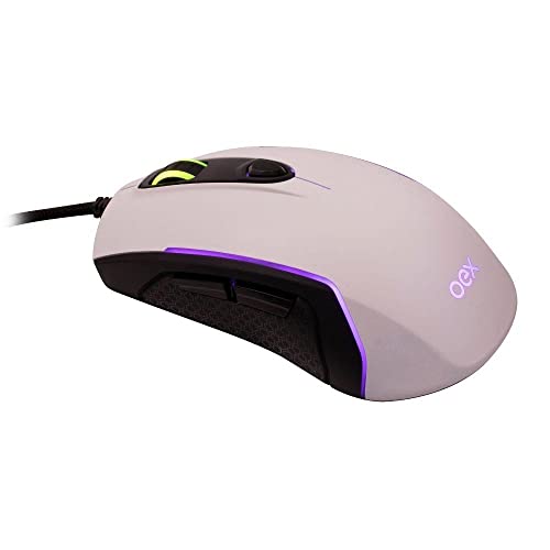 OEX MS316 Mouse Gamer Artic, 10.000 dpi, USB, Branco