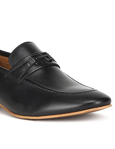Image of Arrow Men's Wellington Black Leather Slip ON-8 UK (2FA21467Z01)
