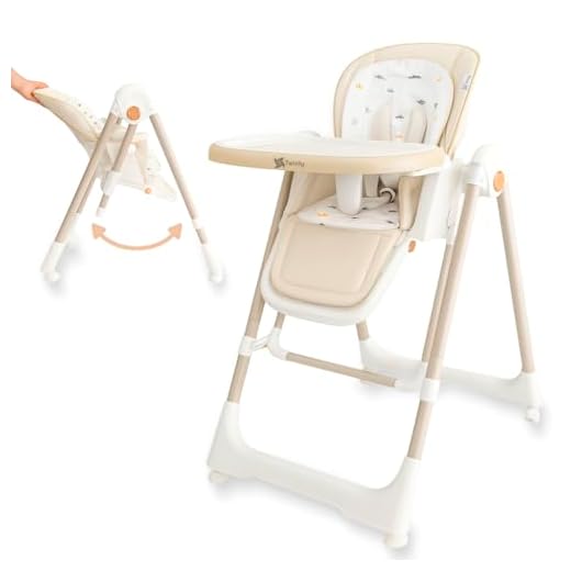 Twinly - Trona Evolutiva bebé 3 en 1 Hamaca columpio y balancín multifunción Movity / 0m+ - 15kg / Reclinable, Plegable y ajustable – Reductor Arnés 5 puntos y Bandeja extraíble (Beige)