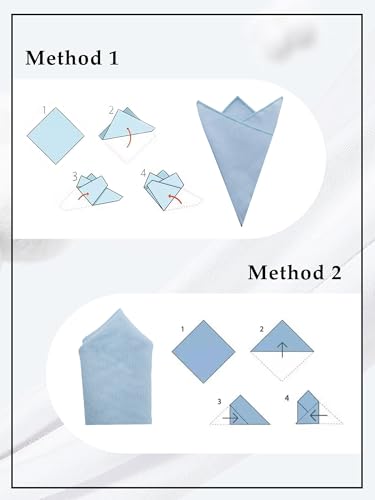 Image of Luckyvestir Pocket Squares for Men Solid Color Cotton Pocket Square Mens Handkerchief for Dinner Church Wedding