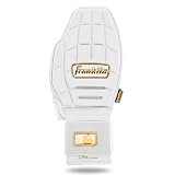 Franklin Sports MLB Baseball + Softball Sliding Mitt - CFX PRT Adult Protective Baserunning Sliding Glove - Left + Right Hand Mitt - Hand + Wrist Protector for Running - White + Gold - One Size