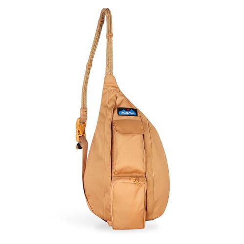Image of KAVU Mini Rope Sling Pack with Adjustable Rope Shoulder Strap, Teak