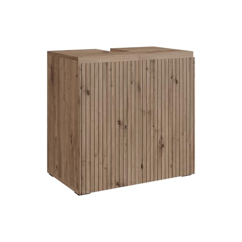 Vicco Mueble bajo Lavabo Takumi, Artesano, 60 x 58 cm 2 Compartimentos de Almacenamiento