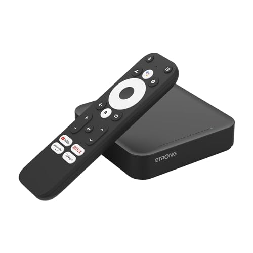 STRONG Leap-S3 4K UHD Google TV-Streamingbox Mit Ethernet-Port, 2GB RAM + 16GB Speicher, Integriertem Chromecast, WiFi, Google-Sprachsteuerung, HDR10+, Dolby Atmos & Dolby Vision STRONG Leap-S3 4K UHD Google TV-Streamingbox Mit Ethernet-Port, 2GB RAM + 16GB Speicher, Integriertem Chromecast, WiFi, Google-Sprachsteuerung, HDR10+, Dolby Atmos & Dolby Vision