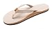 Rainbow Sandals Women Premium Leather Narrow Strap Single Layer, Sand, Medium (6.5-7.5)