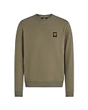 -Baumwoll-Fleece Belstaff Sweatshirt, echt Oliv, M