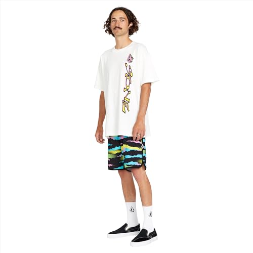 Volcom Men's Zebra Shield Scallop Mod-Tech Boardshorts3