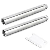 TAILONZ PNEUMATIC 304 Edelstahl 1/4 Innengewinde x 1/4 Außengewinde BSP 400mm Nippel Gussrohr Direktverschraubungen zur Rohrverlängerung Pneumatische Anschlüsse （Packung mit 2）