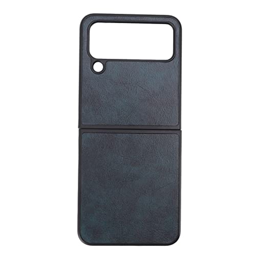 Vikbart skärmskydd för Samsung Galaxy Z Flip 4 - Blå lädercase