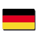 Kühlschrankmagnet Flagge Deutschland - 85x55 mm - Metall Magnet mit Motiv Länderflagge BRD für Kühlschrank Reise Souvenir