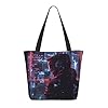 YIJIAYUN Thicker,lightweight and durable tote Hacker Era Print bags with zipper designed for everyday shopping #2