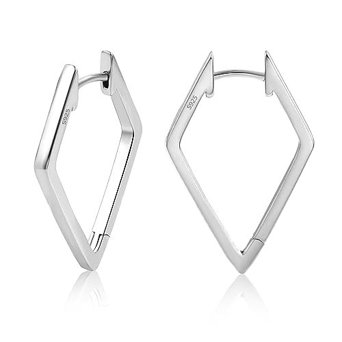 ALEXCRAFT Pendientes de Aro Plata Pendientes de Plata Mujer Aros de Plata de Ley Mujer Regalo Mujeres