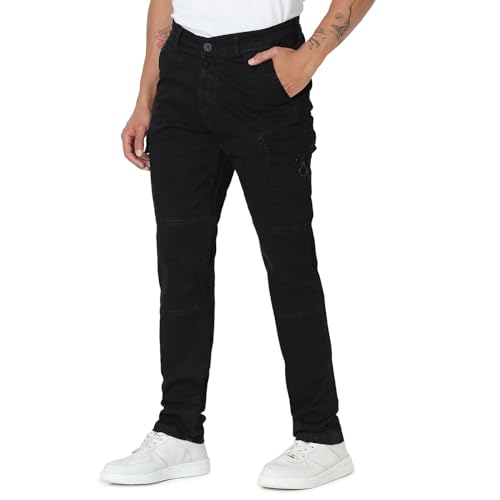 Image of Spykar Men's Regular Cargo Pants