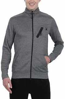 Spyder Active Men’s Full Zip Jacket (large gray) Best for jogging and workout on all season- Lightweight and Moisture Wicking