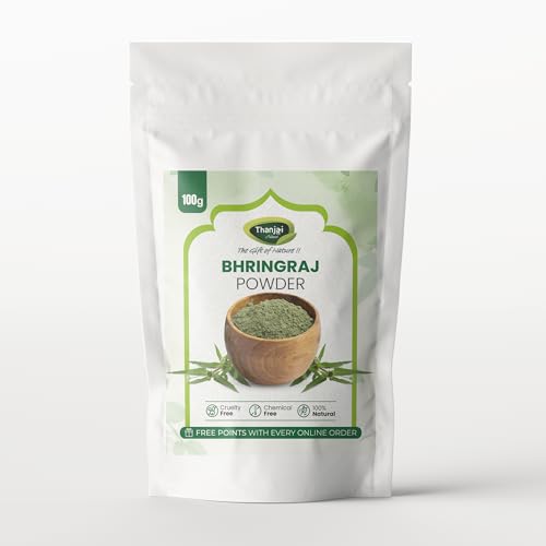 Image of Thanjai Natural Amla, Reetha, Shikakai, Bhringraj, & Hibiscus Powder Combo (100g Each) | Herbal Hair Care Powder Kit | Natural hair Cleanser Conditioner | No Chemicals, No Preservatives