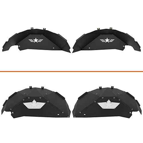 Hooke Road Wrangler Jk Rear Inner Fender Liners Fender Mud Guards For 2007-2018 Jeep Wrangler Jk & Unlimited #TOP5