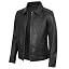 Mrk - Black Men Leather Jacket