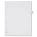 Avery Individual Legal Tab Divider - 1 x Tab Printed S - 8.5amp;quot; x 11amp;quot; - 25 / Pack - White Divider - White Tab