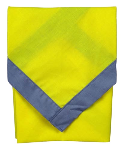 Schoolwear de Gran Bretaña: pañuelo amarillo y gris de calidad tradicional scout 2