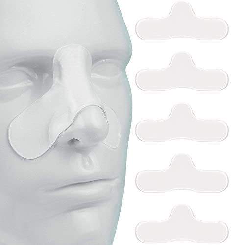 5 Pack CPAP Gel Nose Pads â€“ CPAP Nose Guard â€“ CPAP Nasal Pad Against Irritation and Soreness â€“ Sleep Nose Comfort Pad â€“ Premium Soft CPAP Cushions for Masks â€“ Adhesive Sticky Design