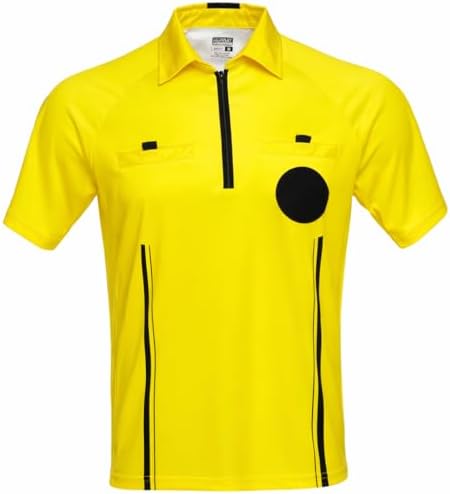 Murray Sporting Goods Yellow Soccer Referee Jersey | Men’s Official Pro Soccer Referee Shirt - Short Sleeve