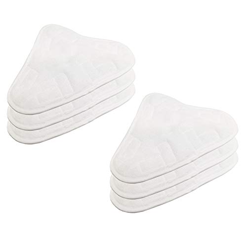 Hildbrandt Clean Co. 6 Steam Pocket Mop Pads Compatible Micro Fiber Replacement Pad for Steamboy X5 H2O H20 S302 S001 SKG 1500W Steam Mop