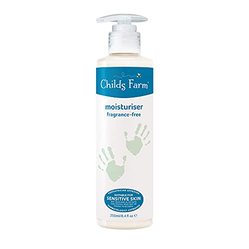 Childs Farm | Kids Moisturiser 250ml | Unfragranced | Soothes & Hydrates | Suitable for Dry, Sensitive & Eczema-prone Skin