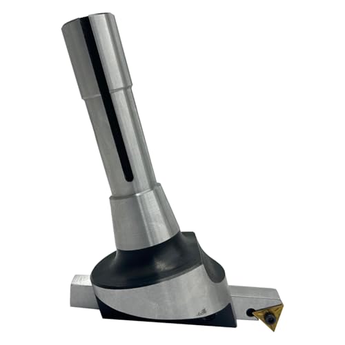 MachEl 2.5" Fly Cutter with R8 Shank for Bridgeport Milling Machine + 1/2" x 1/2" x 4" Indexable Carbide Tool Bit