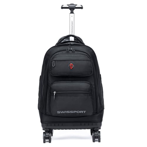 Mochila De Rodinhas Juvenil Swissport Lancheira E Estojo