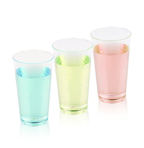 Zappy 400 3Oz Disposable Plastic Straight Wall Shooter Glasses 3 Oz Clear Tumblers 400 Tasting Spoons Sample Dessert Shooters Champagne Wine Beer Shot Glass Parfait Souffle Jello Tumbler Party Cups #TOP1