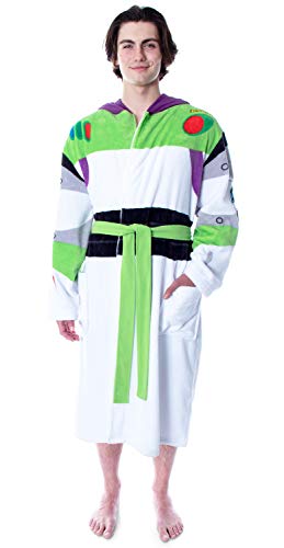 Intimo DXTS0047RBHM Disney Men'S Toy Story Buzz Lightyear Costume Ultra-Soft Fleece Plush Hooded Robe Bathrobe  thumb #2