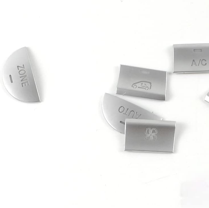 Miniatura 7 de Cubierta de botones de aire acondicionado para consola central de automóvil, calcomanías de botón de CA para Mercedes Benz GLA X156 CLA C117 Clase A