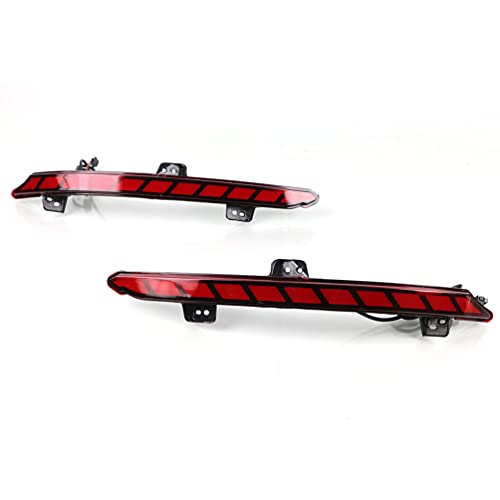 KITOCARTOP Red Lens LED Tail Lights fit for 2018-2022 Honda Accord Rear Bumper Reflectors with LED Brake/Driving/Sequential Turn Signal Light Fog Lamps Assembly by KITOCARTOP - Used condition - Image 4