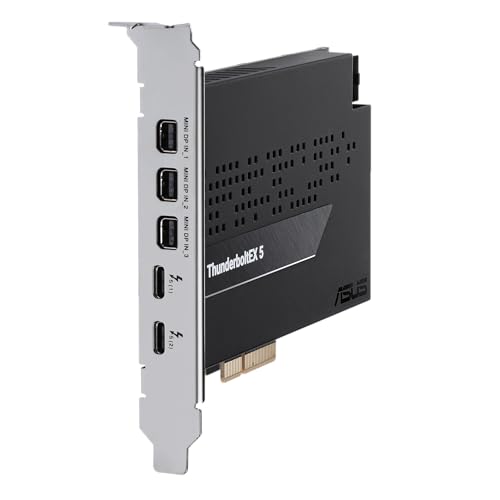 ASUS ThunderboltEX 5 Expansion Card – Dual Thunderbolt™ 5 USB-C Ports, 120Gbps Bandwidth, DisplayPort™ 2.1, PCIe 4.0 x4, USB4®, Compatible for Intel 800 Series Motherboards by Asus - Image 6