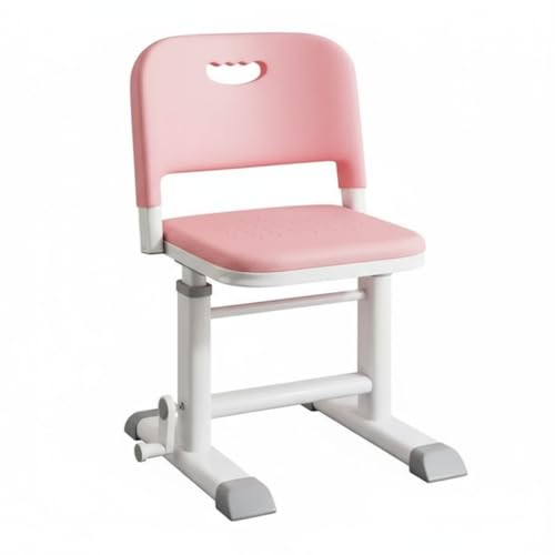 デスクチェア?子供 椅子 Wapik 学習椅子 学習チェア 勉強椅子 ガス昇降式 高さ調整 小学生 中学生 スポンジクッション (ピンク,大きい)