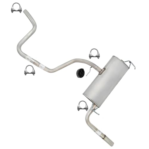 Exhaust Intermediate Pipe Muffler and Tail Pipe Kit Compatible for 2008-2012 Chevy Malibu 2.4L |...