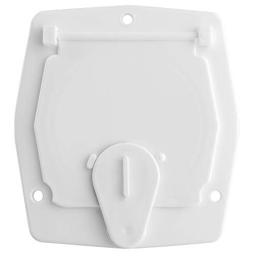 Halotronics Rv Square Electrical Cable Hatch For 30 Amp Cords (White) #TOP2