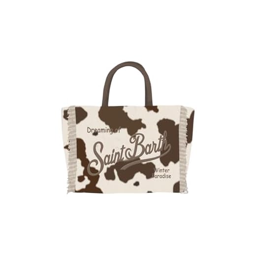 SAINT BARTH Borsa a mano VANITY MINI FELT - Cow 01434I (bianco, Piccola)