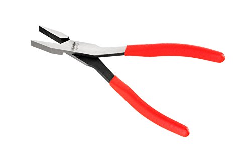 ARES 70662 8-In Flat Nose Duck Bill Pliers - Cross Cut Teeth Grip