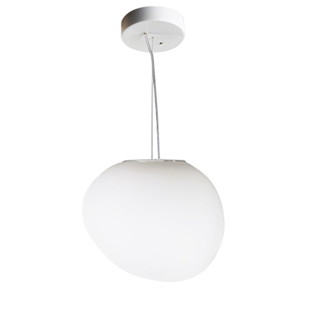 Lustre en forme de pierre d'oie pour une ambiance lumineuse douce et moderne